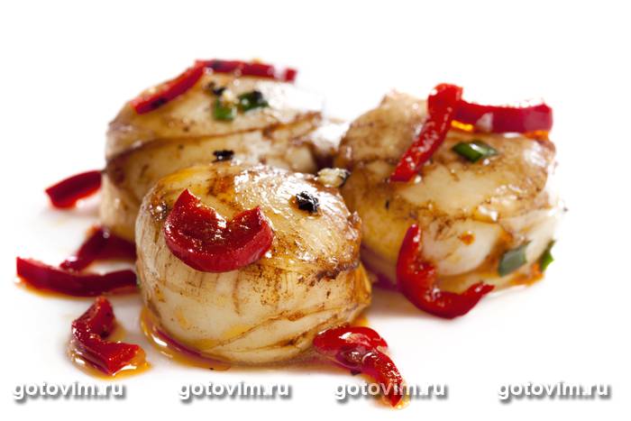 Морские гребешки с лаймом и чили Морские гребешки с лаймом и чили